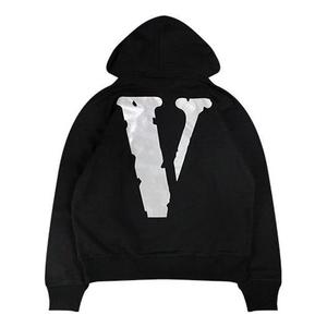 Худи VLONE Staple 3M V Logo Hoodie 'Black White', черный