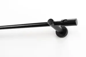 Карниз для штор GARESA "PANDRI", 1 направляющая, желаемая длина 360 см, Ø 20 мм, черный