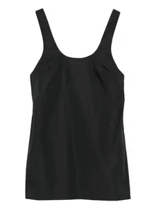 Мини-платье без рукавов с круглым вырезом St. Agni, черный