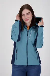 Куртка DEPROC Active softshell "NUNAVUT WOMEN", также доступна в больших размерах, голубой
