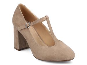 Туфли Journee Talani Pump, Beige Suede