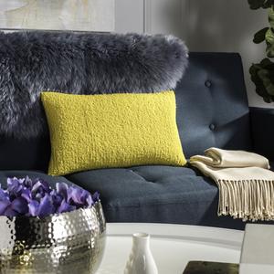 Подушка декоративная Safavieh Soleil Solid, 12x20 см, желтый