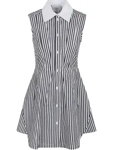 Платье в полоску SPORTMAX, черный