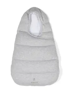 Конверт с вышитым логотипом Brunello Cucinelli Kids, серый