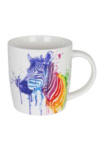 Кофейная кружка Акварельные Звери-Зебра, 350 мл KöNitz, белый