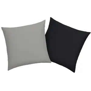 Мой домашний наволочка DESNER2 наволочка с двусторонним дизайном My Home, черный/светло-серый