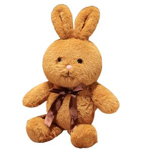 MLING Милый супер милый розовый маленький белый кролик тканевая кукла плюшевая кукла высота 40см