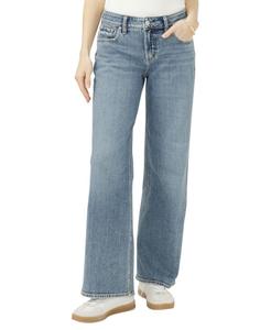 Женские джинсы Suki со средней посадкой, облегающим силуэтом и широкими штанинами Silver Jeans Co, Weston