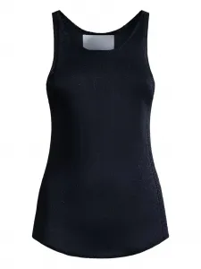 Топ с отделкой из люрекса Circus Hotel, черный