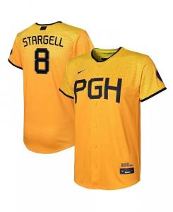 Реплика игрока Big Boys and Girls Willie Stargell Gold Pittsburgh Pirates 2023 City Connect Nike, золотой