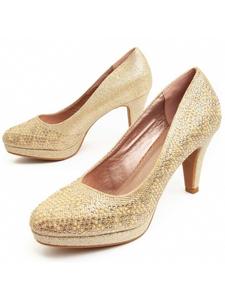 Туфли Unne55 в золотистом цвете Montevita