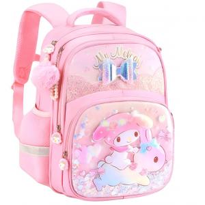 Студенческий рюкзак из полиэстера обычный детский разноцветный Sanrio, розовый