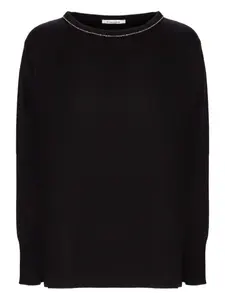 Свитер с украшенным воротником Kangra, черный