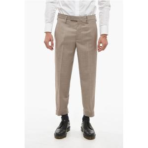 Брюки Hopsack Slim с металлической аппликацией Neil Barrett, Beige