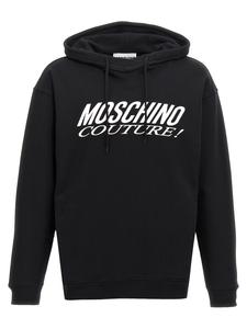Худи с принтом логотипа Moschino, черный