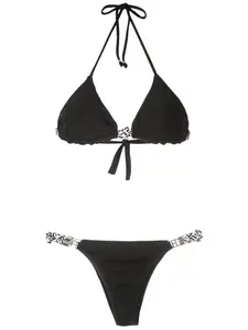 Бикини с плетеной отделкой Amir Slama, черный