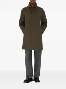 Пальто из органического хлопка BURBERRY, зеленый