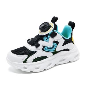 Легкие детские кроссовки с амортизаторами для бега Binary, белый/зеленый/черный