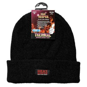 HEAT KEEPER Heatkeeper — женская термошапка из шенилла — чёрная — цельнокроеная — женская зимняя шапка