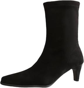 Модные женские ботильоны на тонком высоком каблуке, с квадратным носком и боковой молнией. Подходят для осенних и зимних образов. SPKFHD, Black