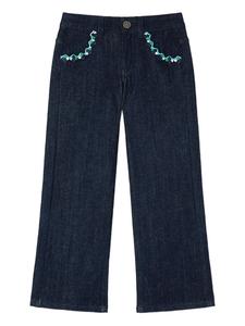 Вышитые джинсы PUCCI Junior, синий