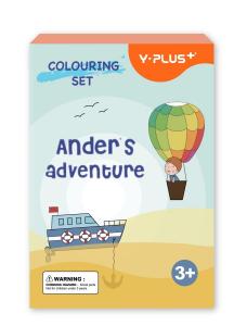 Набор раскрасок из 6 фломастеров и книжки-раскраски Y-Plus. POSCA