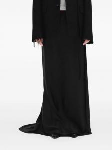 Ann Demeulemeester шелковая юбка макси Eveline, черный