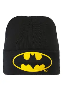 Logoshirt Вязаная шапка "DC - Batman Logo" с крутым мотивом, желтый