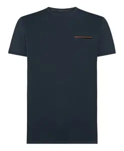 Летняя облегающая футболка с карманом Rrd, синий