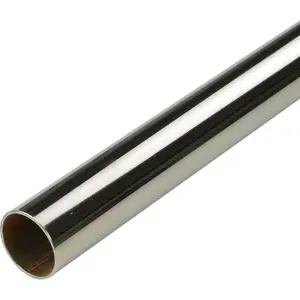 Карниз для штор Трубка для штор, Стил Туб, Карниз для штор 20 мм "Celebration" Ø 20 мм фиксированный размер Liedeco, Edelstahlfarben