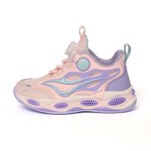 Детские баскетбольные кроссовки с высоким верхом, противоскользящие, с защитой от ударов и износостойкие BELLE, розовый
