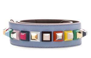 Кожаный ремень для сумки женский синий/смешанный цвет FENDI