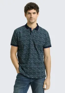 Рубашка-Поло с принтом по всей поверхности Tom Tailor, Navy Round Design