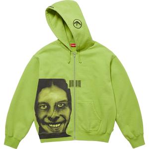 Толстовка с капюшоном Aphex Twin на молнии Supreme, зеленый