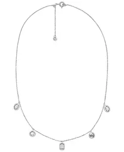 Ожерелье из стерлингового серебра с родиевым покрытием и несколькими камнями Michael Kors, silver