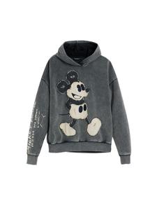 Desigual Толстовка 'Mickey' в черном, крапчато-черном цвете
