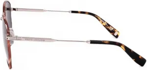 Женские солнцезащитные очки Marc Jacobs темно-зеленого цвета с геометрическим узором MJ 1042/S 08JD/IR 57, Palladium/Havana