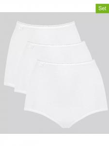 Sloggi Комплект из 3 штук: белые трусики с завышенной талией