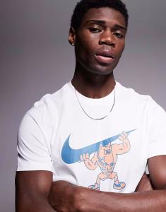 Футболка Training Gym Dog с принтом белого цвета Nike Training