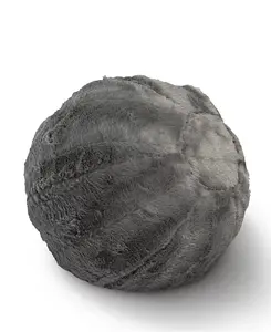 Ультрамягкая декоративная подушка в форме шарика, 10 x 10 дюймов Cheer Collection, gray