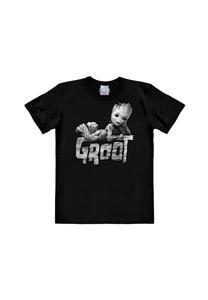 Футболка Easyfit Стражи Галактики - Грут LOGOSHIRT, черный