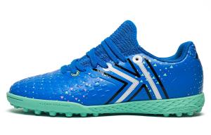 KELME Ji di 5.0 нескользящие, износостойкие, дышащие низкие детские футбольные бутсы bright blue kids'