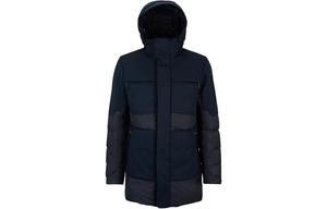 Съемная куртка из смесовой ткани с наполнителем пух, темно-синий HUGO BOSS