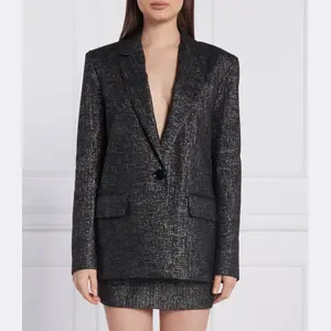 Элегантная куртка классического кроя Patrizia Pepe, черный