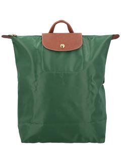 Longchamp Le Pliage Original Средний Рюкзак из Холста, зеленый