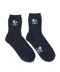 Носки IL BISONTE с вышитым логотипом