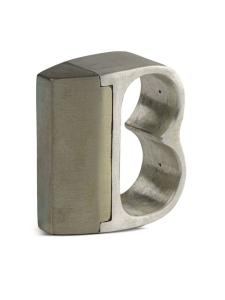 Тарелка Двойное кольцо Parts of Four, серебряный