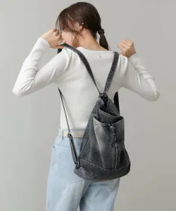 Двусторонняя джинсовая сумка