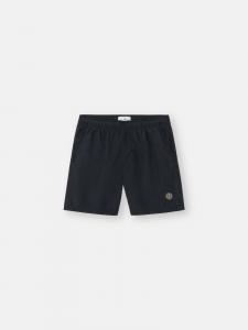Плавки средней длины прямого кроя с карманами Stone Island B100B09 BRUSHED NYLON, черный