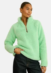 Флисовый джемпер Love & Roses, Aqua Blue